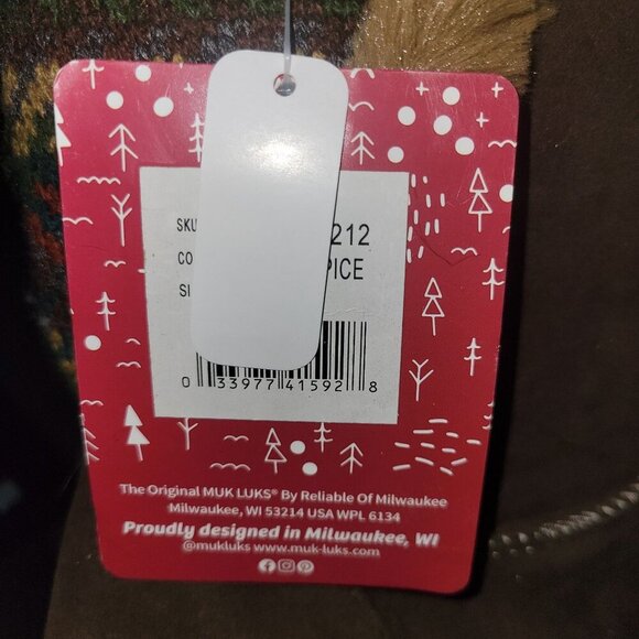 MUK LUKS ESSENTIALS‎ NEW Brown Shearling Lined Comfort Cozy Athleisure Boots 8 - Picture 5 of 7